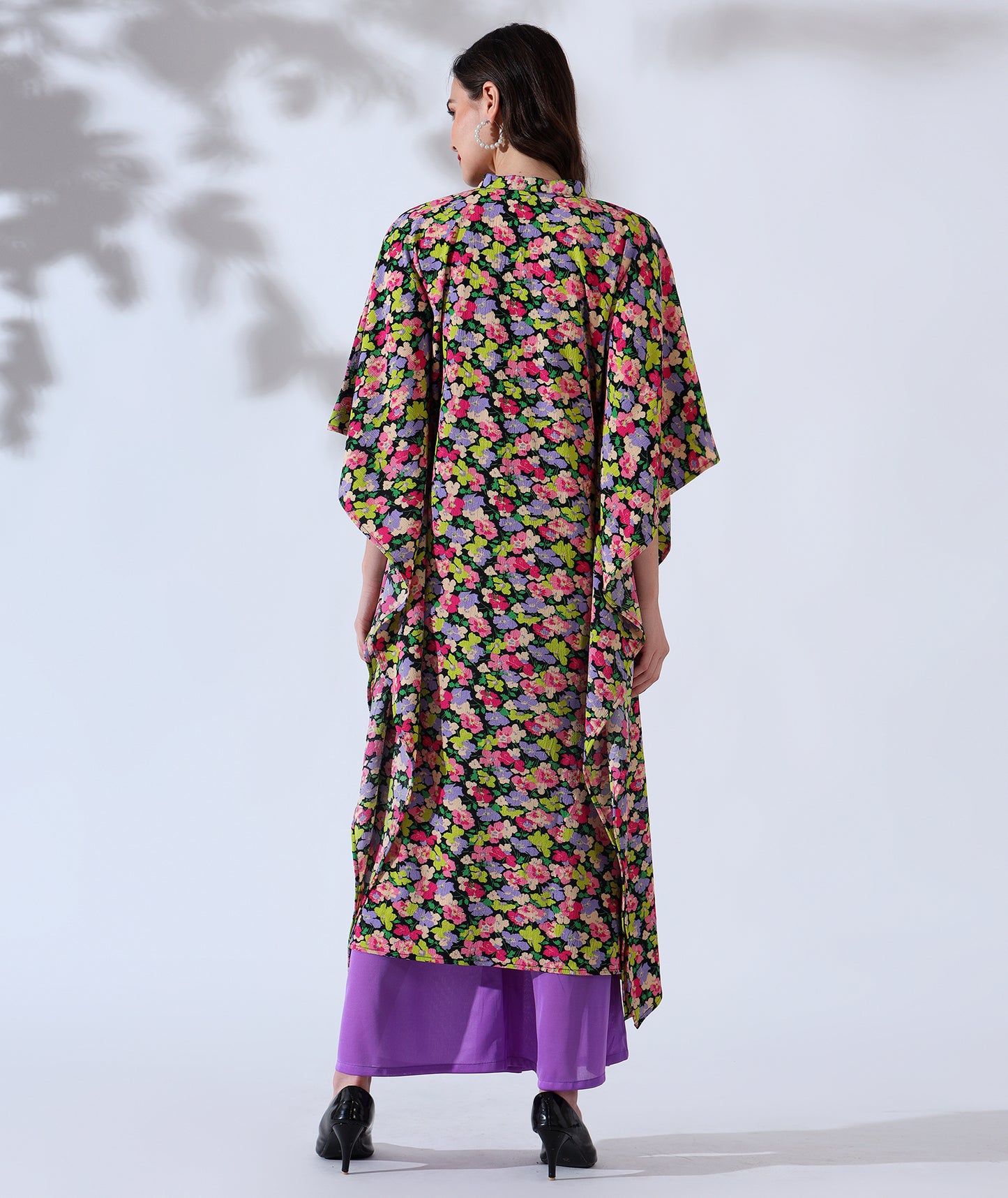 Playful Patchwork Kaftan Style Suit-Set of 2