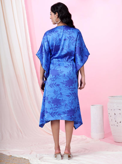 Ocean Breeze Printed Kaftan Dress