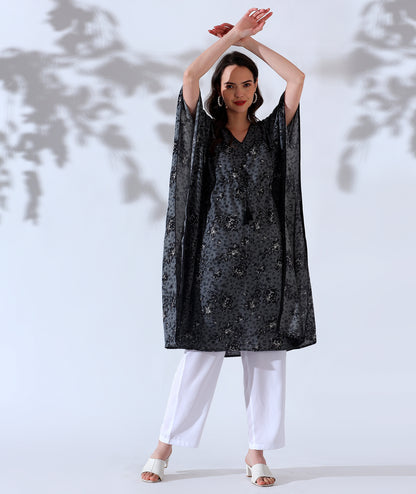 Quirky Drapery Kaftan Style Suit -Set of 2