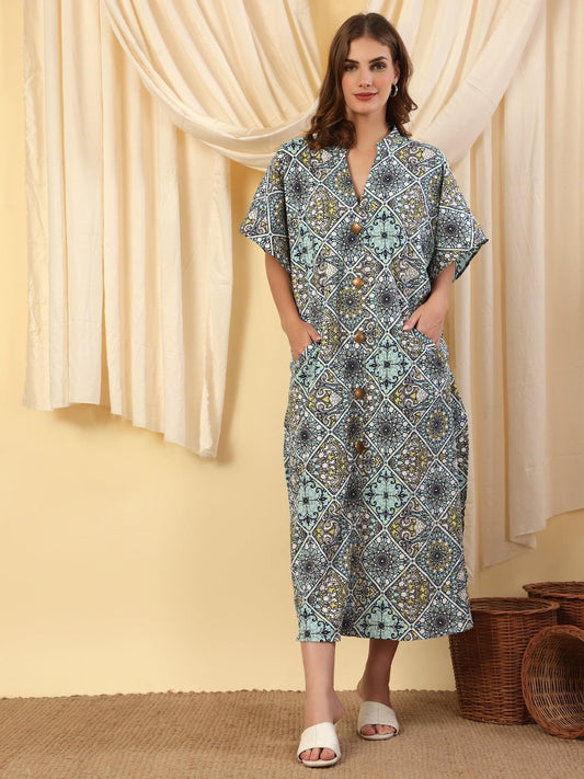 Bali Dreaming Kaftan Printed Dress