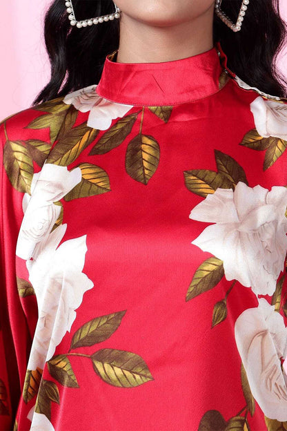 Tropical Tango poly modal satin Dress