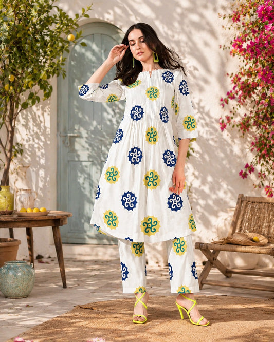 Summer Daze Pure Cotton Cambric Kurta Set