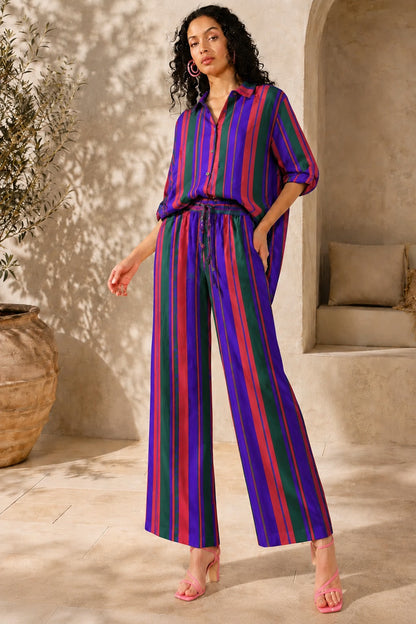 Violet Escape Pure Muslin Co-ord Set