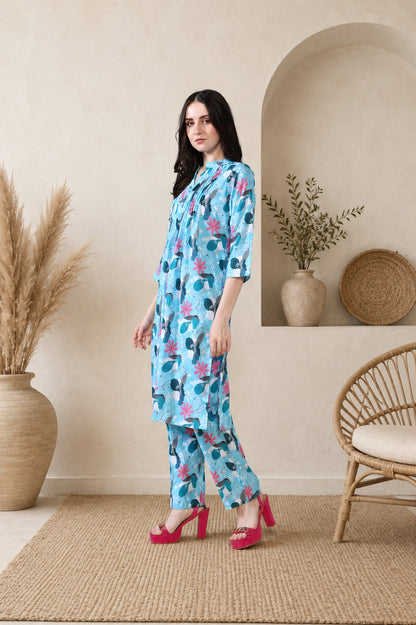 Sky pink Pure Cotton Suit Set of 2