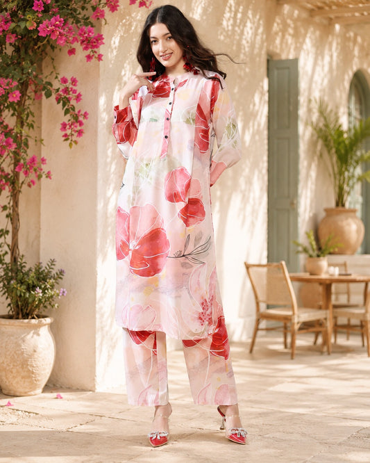 Summer style Pure Rayon Suit set
