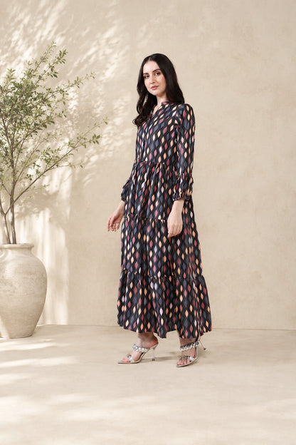 Elegant Summer Pure Rayon Lounge Dress