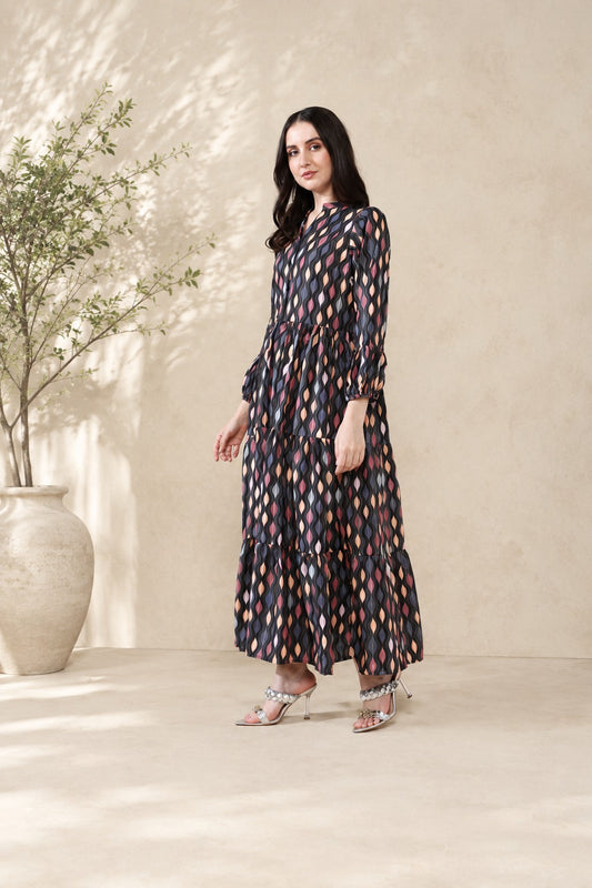 Elegant Summer Pure Rayon Lounge Dress
