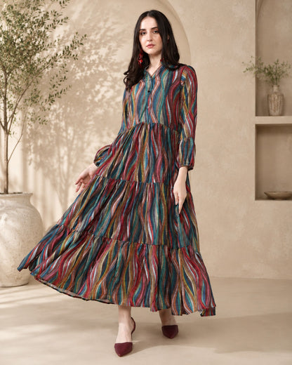 Ethnic Summer Pure Rayon Lounge Dress