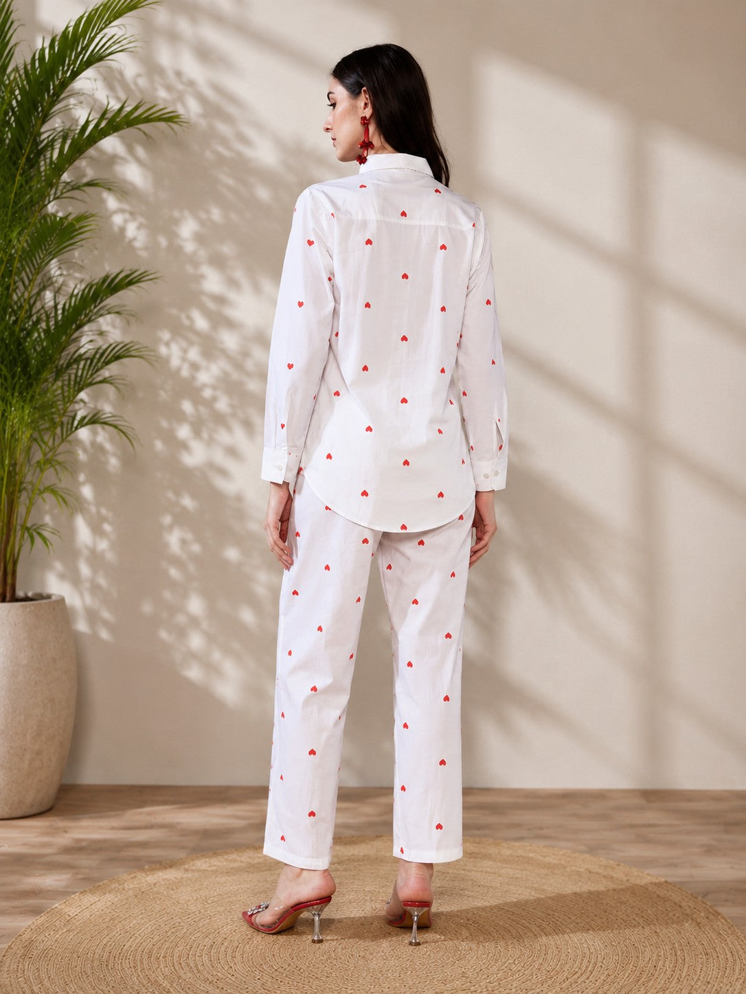 Red Heart Pure Poplin Cotton Co-ord Set