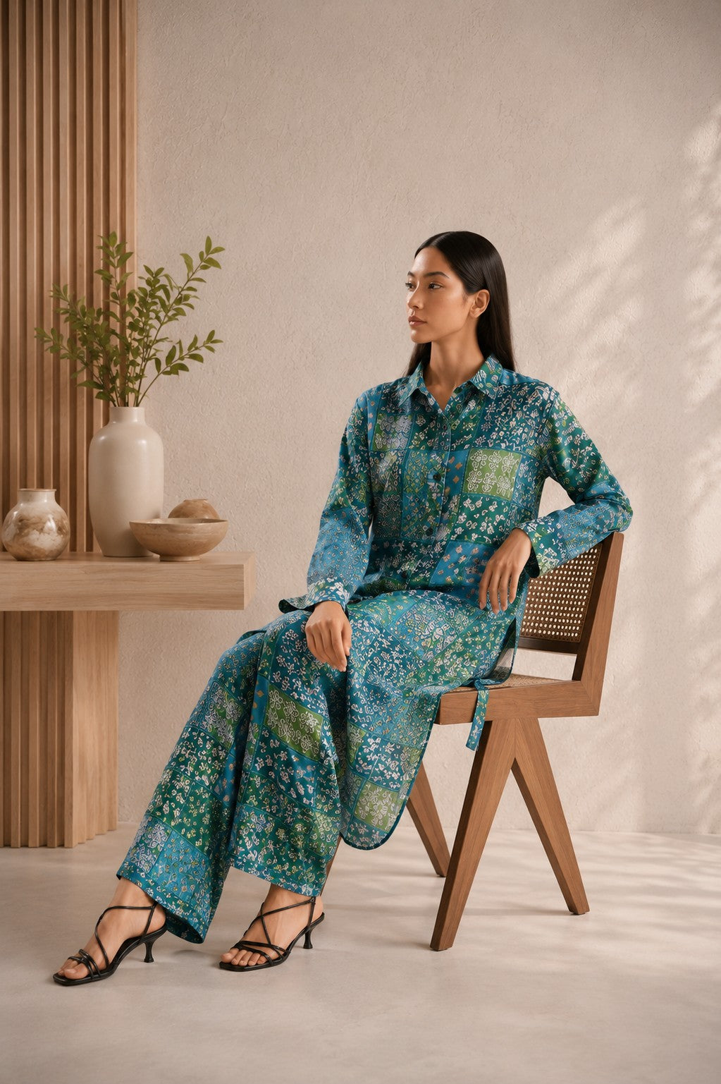 Meadow Mosaic Pure Muslin Coord Set