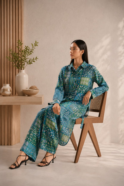 Meadow Mosaic Pure Muslin Coord Set