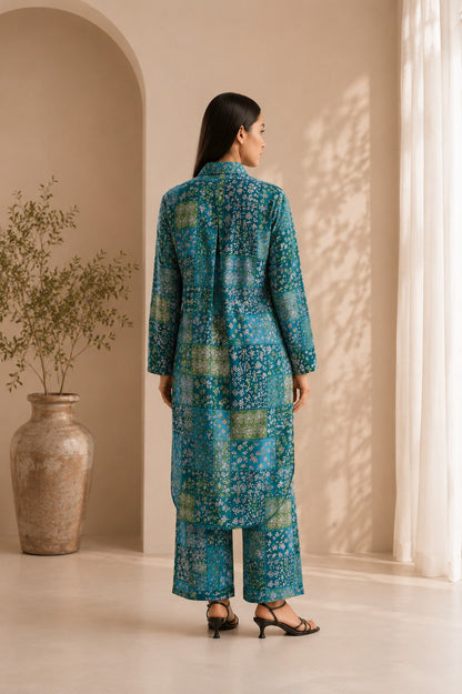 Meadow Mosaic Pure Muslin Coord Set