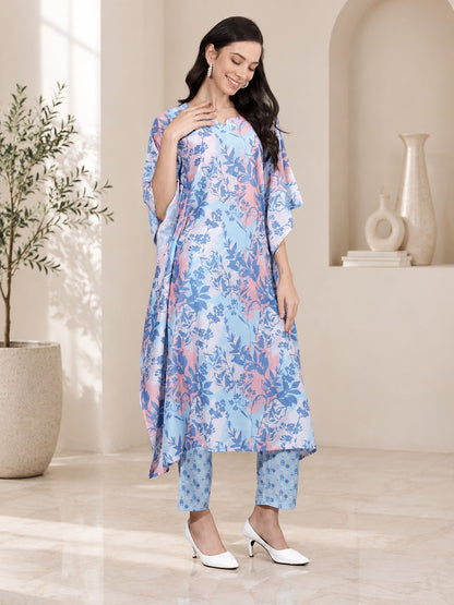 Radiant Rainbow Kaftan Style Suit - Pure Muslin
