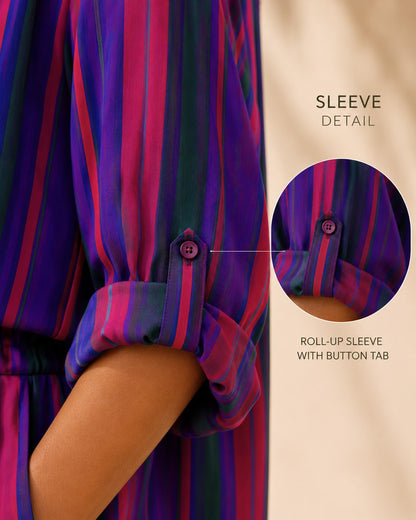 Violet Escape Pure Muslin Co-ord Set