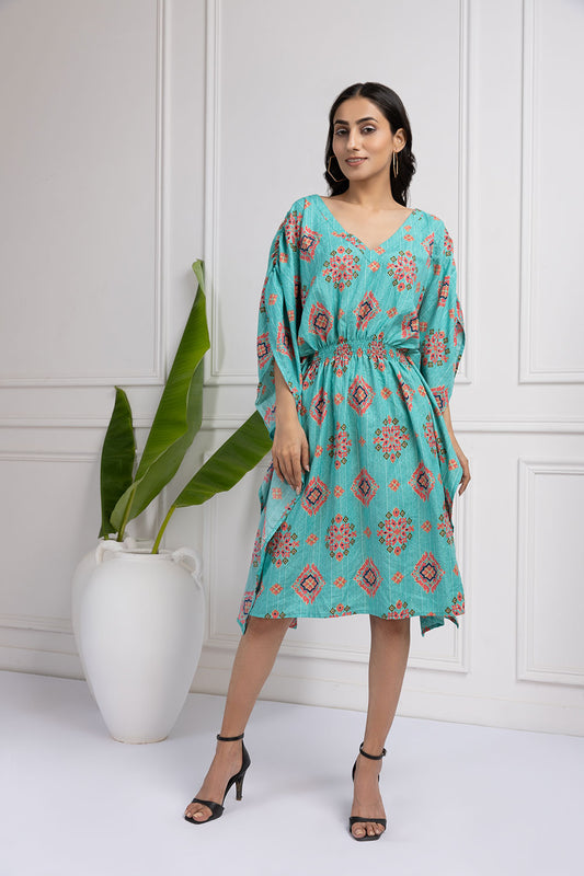 Sorbet Dreams Kaftan Printed Dress