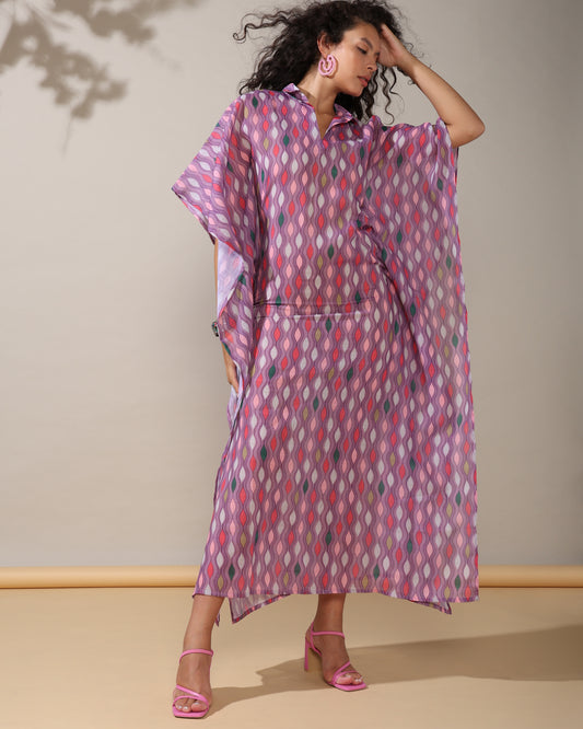 Timeless flow linen long kaftan dress