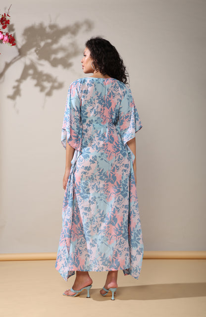 Radiant long kaftan dress