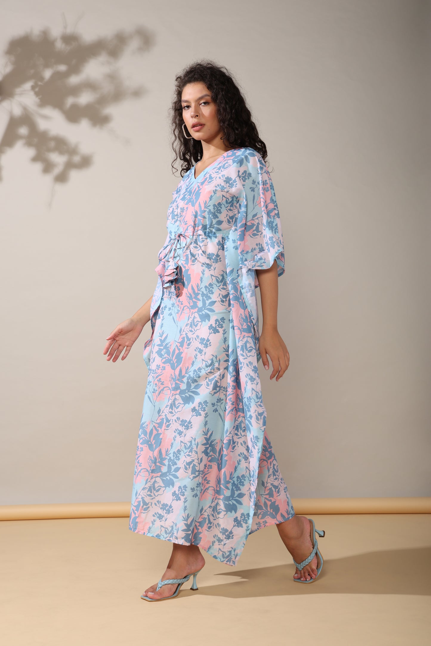 Radiant long kaftan dress