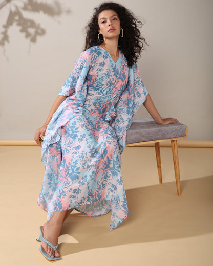 Radiant long kaftan dress