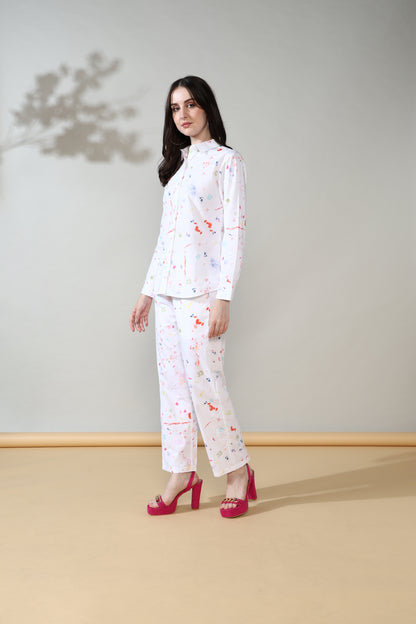 Elegant Summer Pure Cotton Poplin Co-ord Set of 2