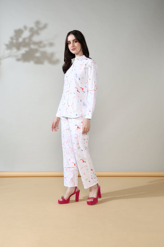 Elegant Summer Pure Cotton Poplin Co-ord Set of 2