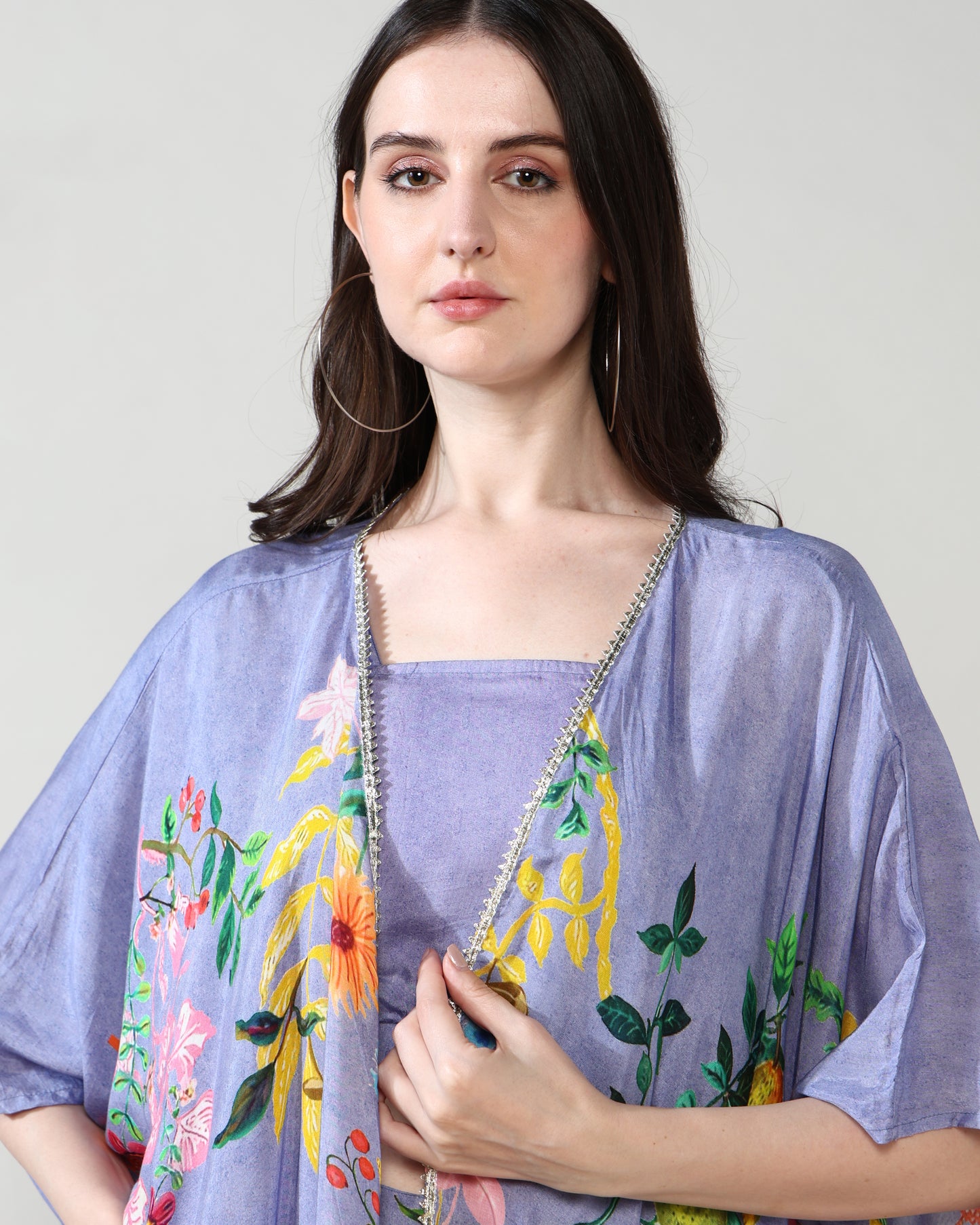 Lavender Chic Pure Muslin Sharara set of 3