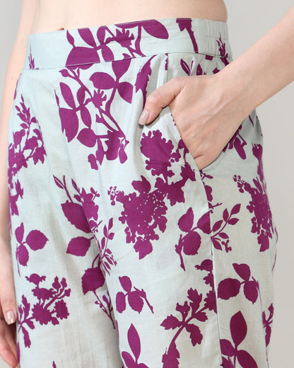 Purple hues Pure Cotton Suit Set of 2