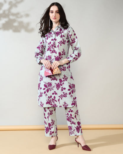 Purple hues Pure Cotton Suit Set of 2