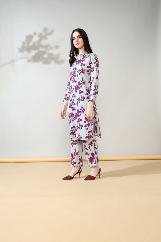 Purple hues Pure Cotton Suit Set of 2