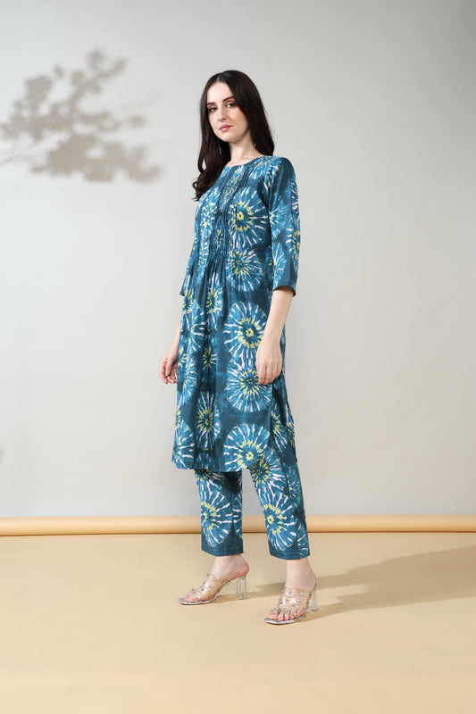 Blue Dabbu Pure Cotton Suit Set of 2