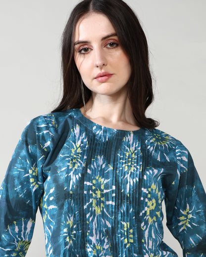 Blue Dabbu Pure Cotton Suit Set of 2