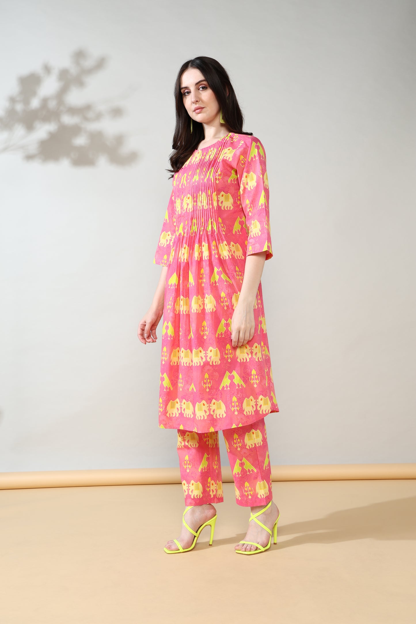 Pink neon Pure Cotton Suit Set of 2
