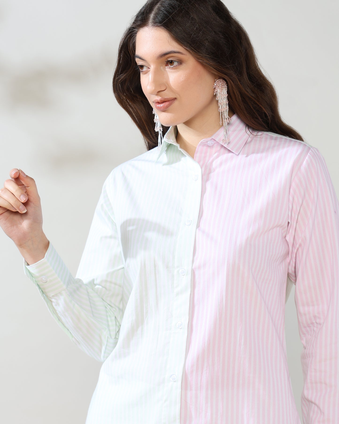 White Look Pure Poplin Cotton Coord Set of 2