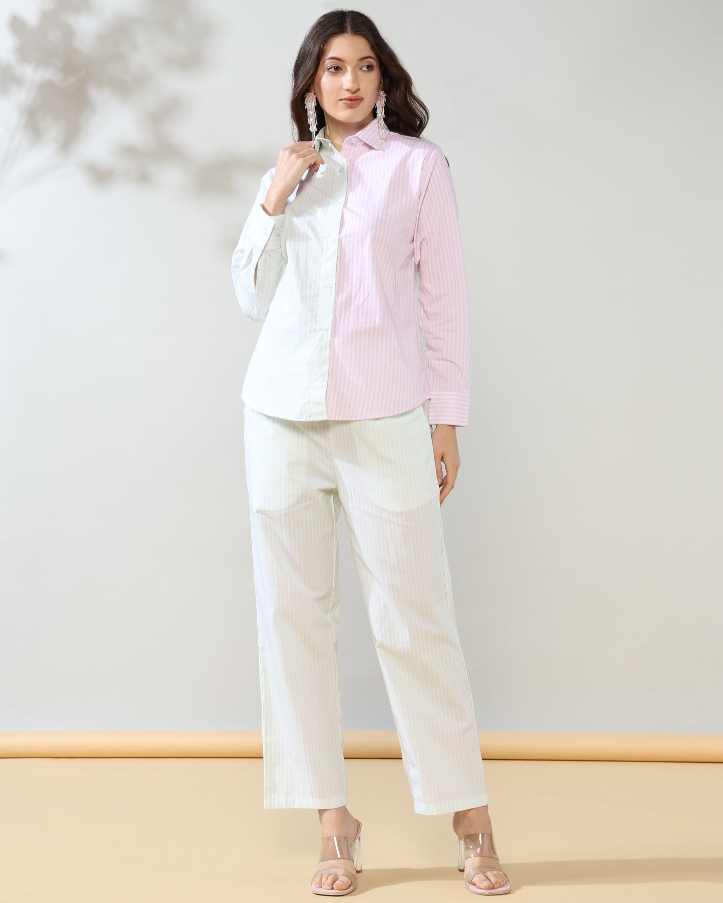 White Look Pure Poplin Cotton Coord Set of 2