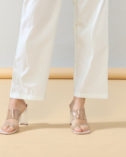 White Look Pure Poplin Cotton Coord Set of 2