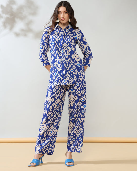 Blue dream Rayon Coord Set of 2