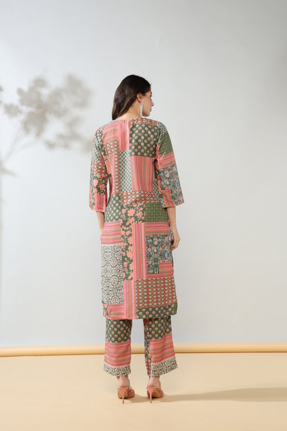 Green Grace Rayon Suit Set of 2