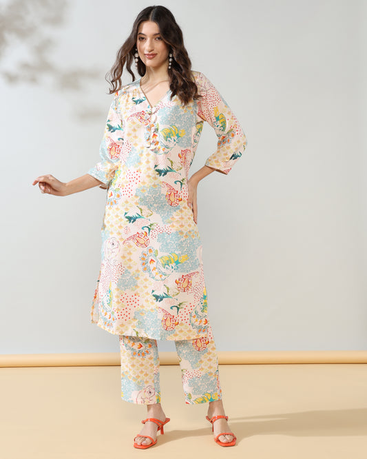 Eclectic Rayon Suit Set of 2