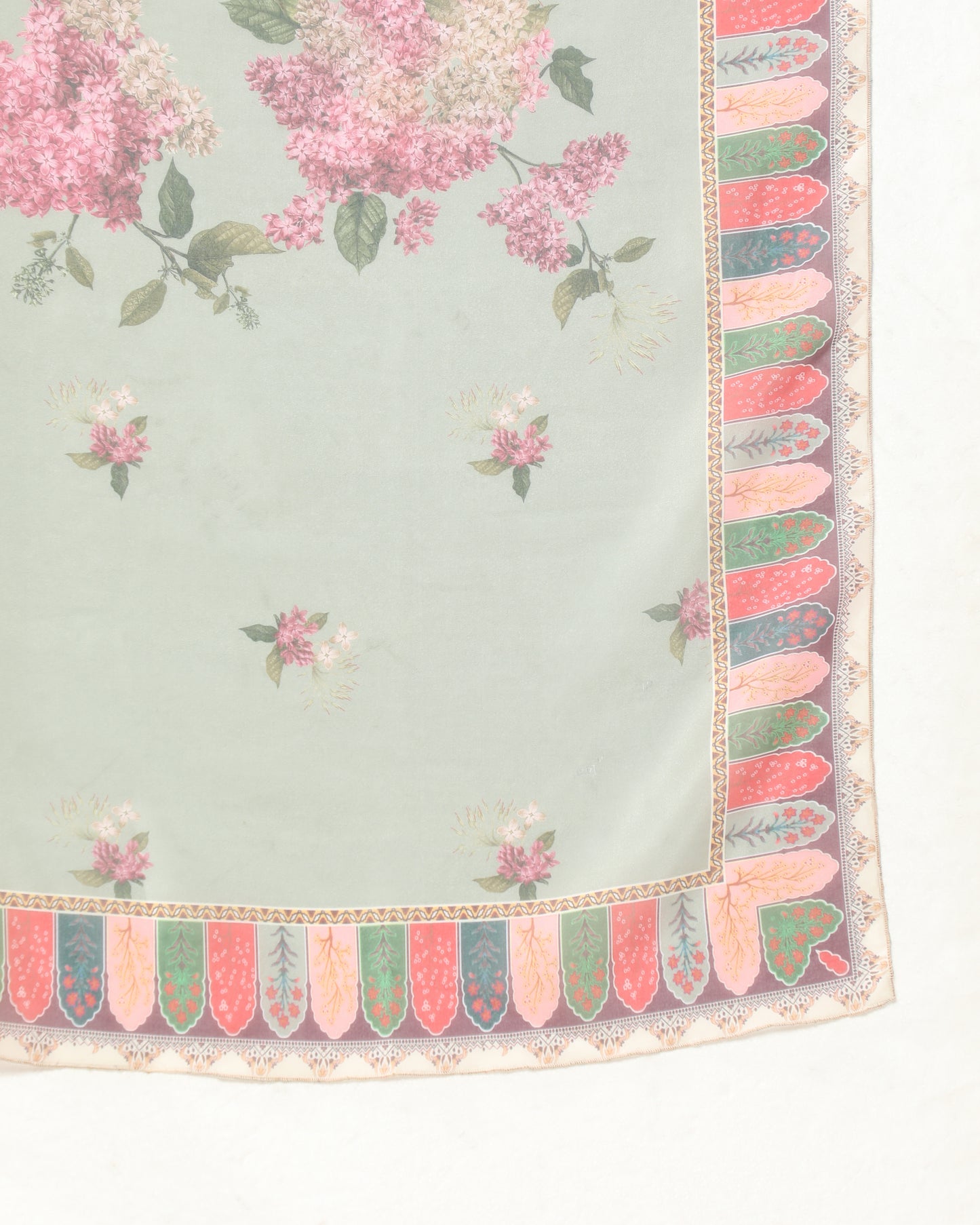 Elegance in Pastel Print Suit Set with Dupatta