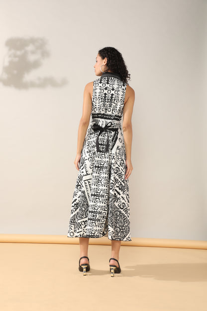 Boho Blossom long dress with belt