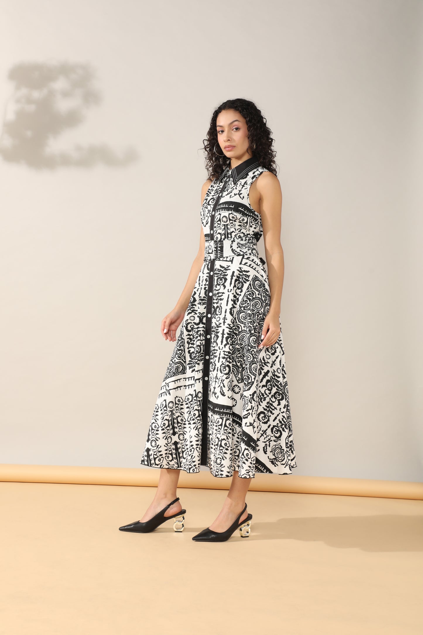 Boho Blossom long dress with belt