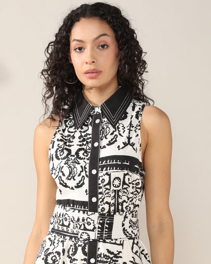 Boho Blossom long dress with belt