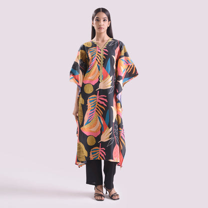 Eastern elegance kaftan style suit set of 2