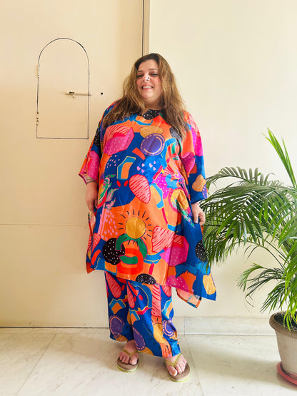 Bohemian Bliss Kaftan Style Suit- Set of 2