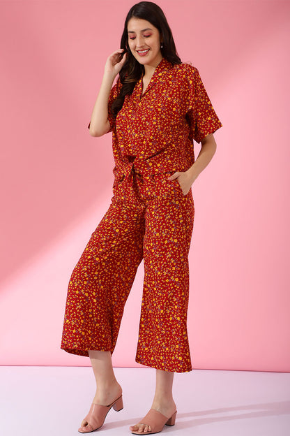 Floral Print Cotton muslin Coord Set