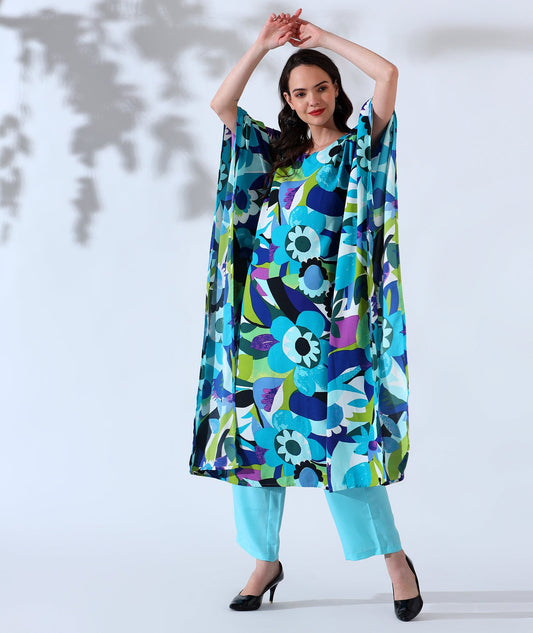 Tropical Tropes Kaftan Style Suit- Set of 2