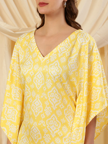 Summer Style Printed Kaftan Dress