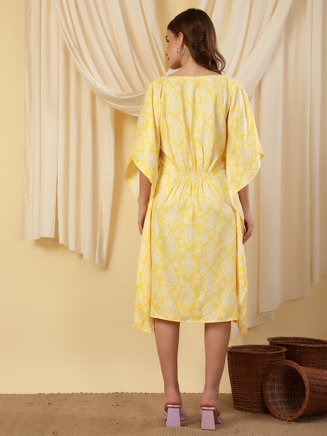 Summer Style Printed Kaftan Dress